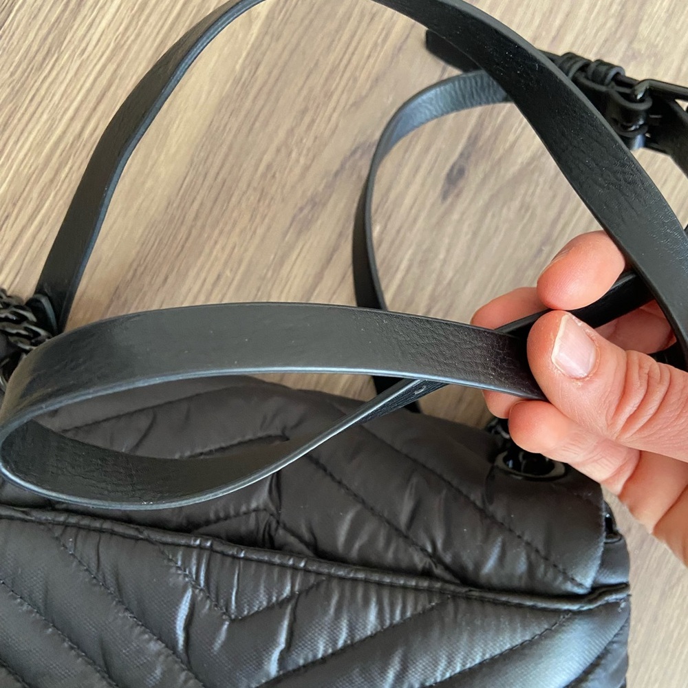 Rebecca Minkoff Black Quilted Chevron Flap Crossbody - Picture 8 of 16